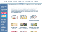 Desktop Screenshot of discountedchecks.org